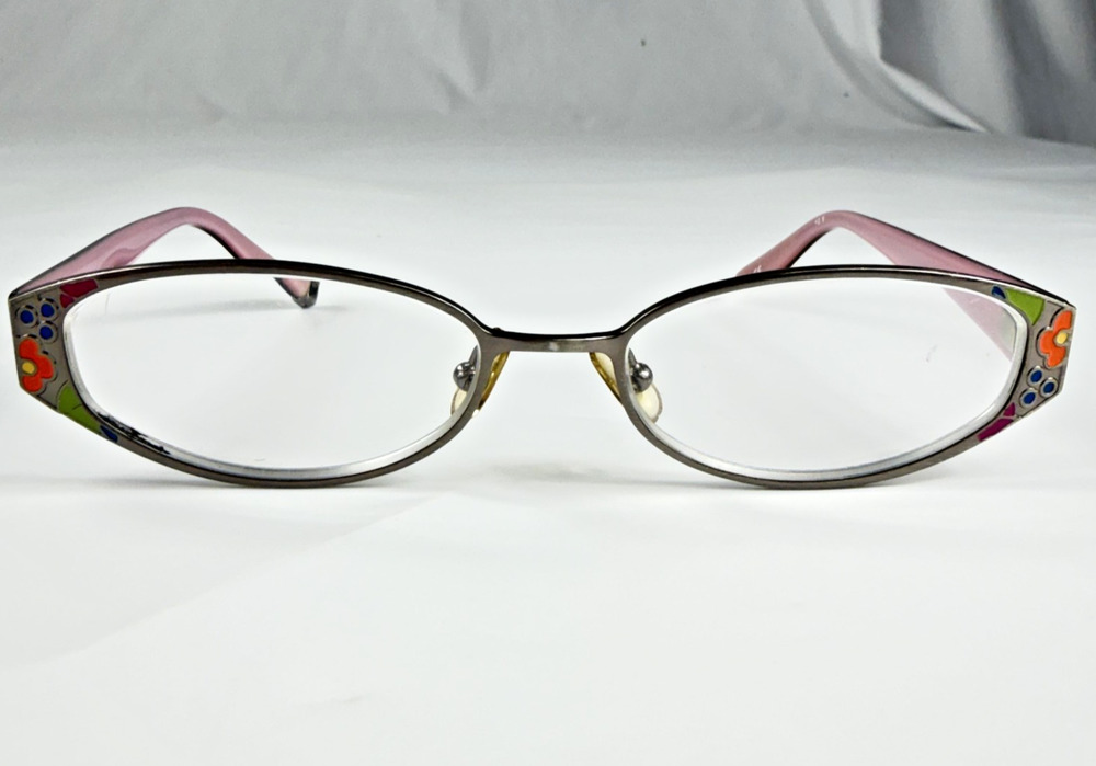 Brighton Angelou Multicolor Floral Oval 52-17mm Eyeglasses FRAMES ONLY (READ)